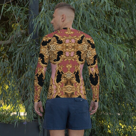 Men's Rash Guard -(fitness shirt gym workout yoga leggings sweatpants sweatshirt sports jacket top tees hoodies sweater swimwear athletic)