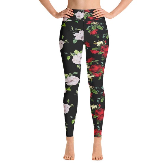 Leggings -(yoga fitness gym workout tights pants sports vintage for women girls cute athletic soft colorful unique abstract designer rave)