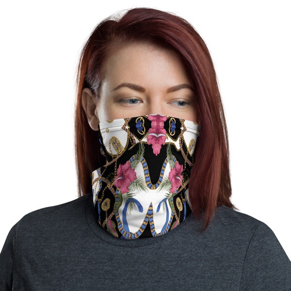 Face Mask Neck & head Gaiter -(gear scarf headband hats caps gloves sweatshirt shirt leggings yoga dress pants shoes jersey jewelry glasses