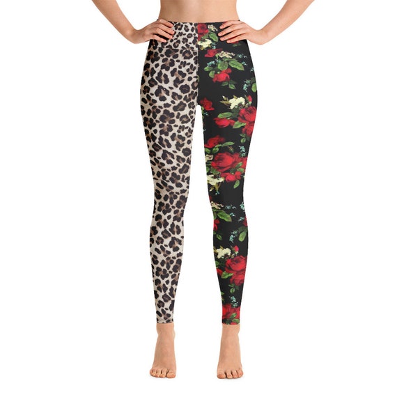 Leggings -(yoga fitness gym workout tights pants sports vintage for women girls cute athletic soft colorful unique abstract designer rave)