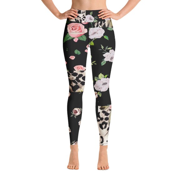 Leggings -(yoga fitness gym workout tights pants sports vintage for women girls cute athletic soft colorful unique abstract designer rave)