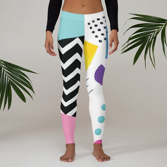90's Vintage Leggings yoga Gym Tights 