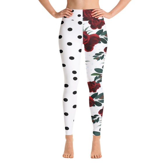 Leggings -(yoga fitness gym workout tights pants sports vintage for women girls cute athletic soft colorful unique abstract designer rave)