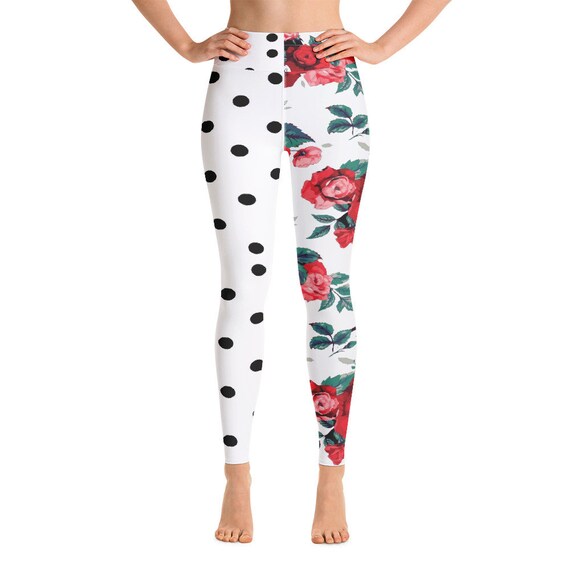 Leggings -(yoga fitness gym workout tights pants sports vintage for women girls cute athletic soft colorful unique abstract designer rave)
