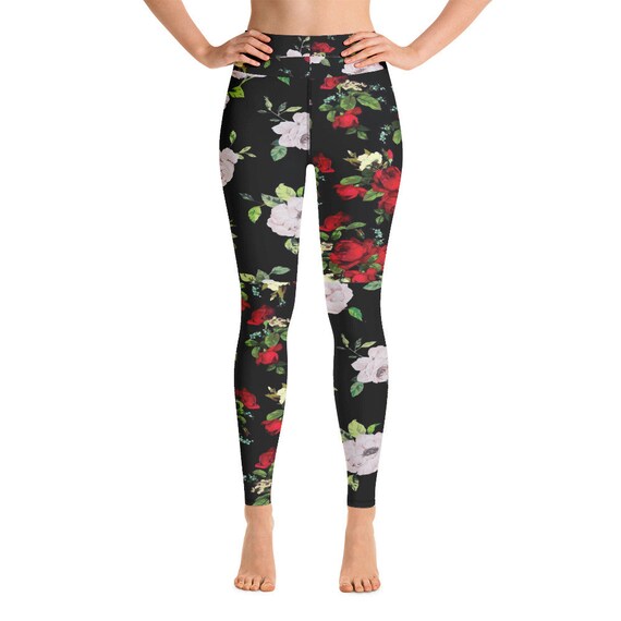Leggings -(yoga fitness gym workout tights pants sports vintage for women girls cute athletic soft colorful unique abstract designer rave)