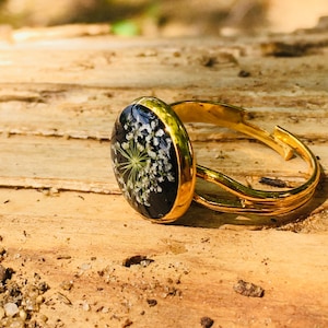 Custom resin ring, nature ring, best friend rings