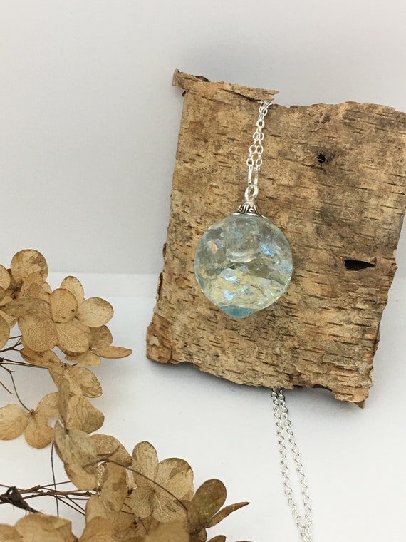 Buy Blue Ice Bubble Resin Necklace Fairy Resin Necklace Wish