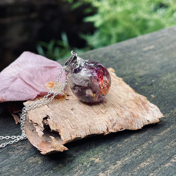 Real rose jewelry, rose resin necklace, resin necklace, resin flower pendant, adoption gifts, step mom gift, expecting mom gift