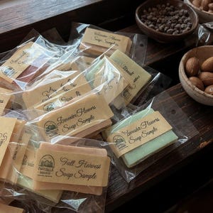 Mixed Cold Pressed Soap Samples, Bath and Body Set, Christmas Gifts