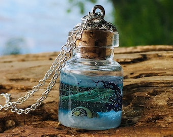 Details about   Summer Beach In Bottle Mermaid Necklace 