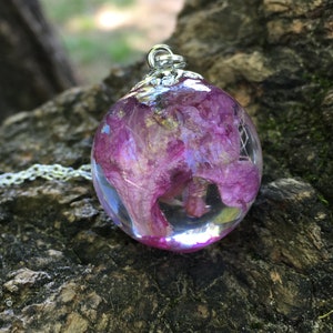Wildflower necklace, vintage themed jewelry, adoption gifts, succulent jewelry