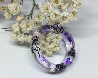 Resin ring women, forest resin ring, resin ring, epoxy resin ring, fantasy rings, wood resin jewelry, best friend rings