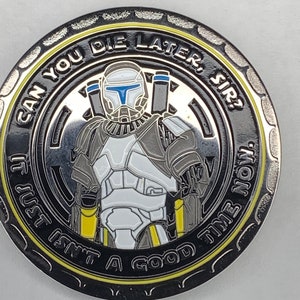 Scorch republic Commando Challenge coin, Republic Commandos, Delta squad member.
