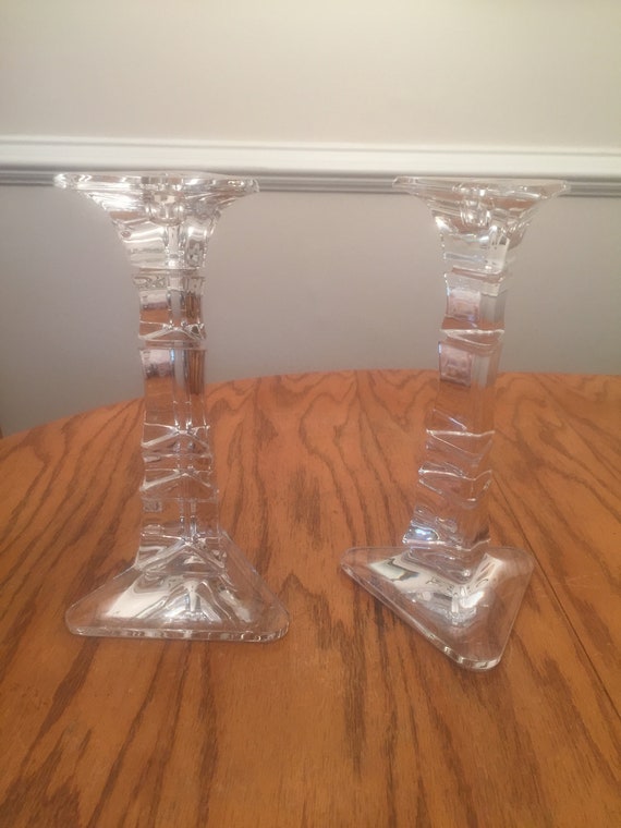 Waterford Marquis Crystal Candle Holders Etsy