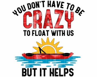 Kayak Float Trip Sublimationsdesign (PNG Instant Download)