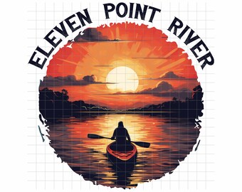 Eleven Point River, Kayak, Float Trip, PNG Sublimationsdesign, INSTANT DOWNLOAD