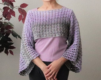 MOTIF Boléro au crochet, Manches en maille au crochet, Manches au crochet, Boléro au crochet. Un peu plus de couverture. FACILE pour les débutants au crochet.