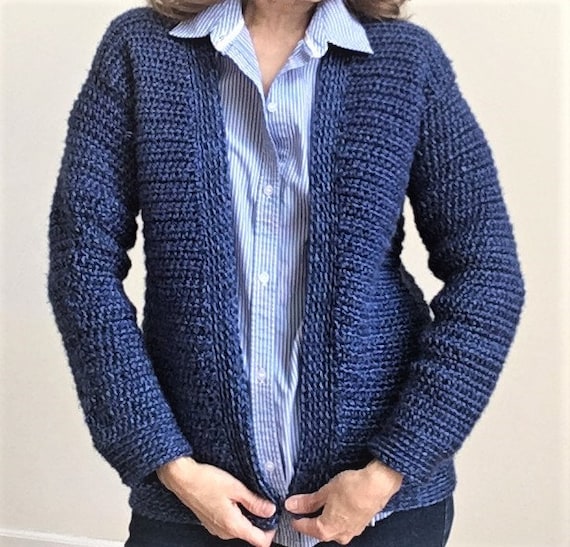 Crochet PATTERN for CLASSIC Crochet CARDIGAN for Women. Uses - Etsy