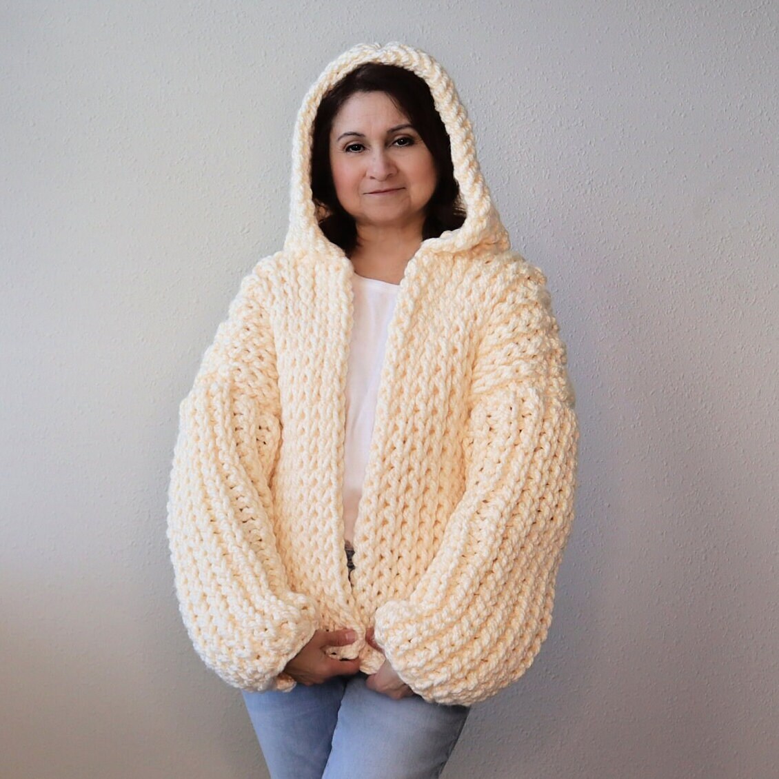 Crochet Chunky Cardigan PATTERN Like the Ariana s Chunky Cardigan