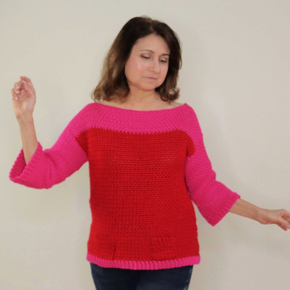 Crochet Sweater PATTERN. Easy Crochet Sweater for Women. Etsy