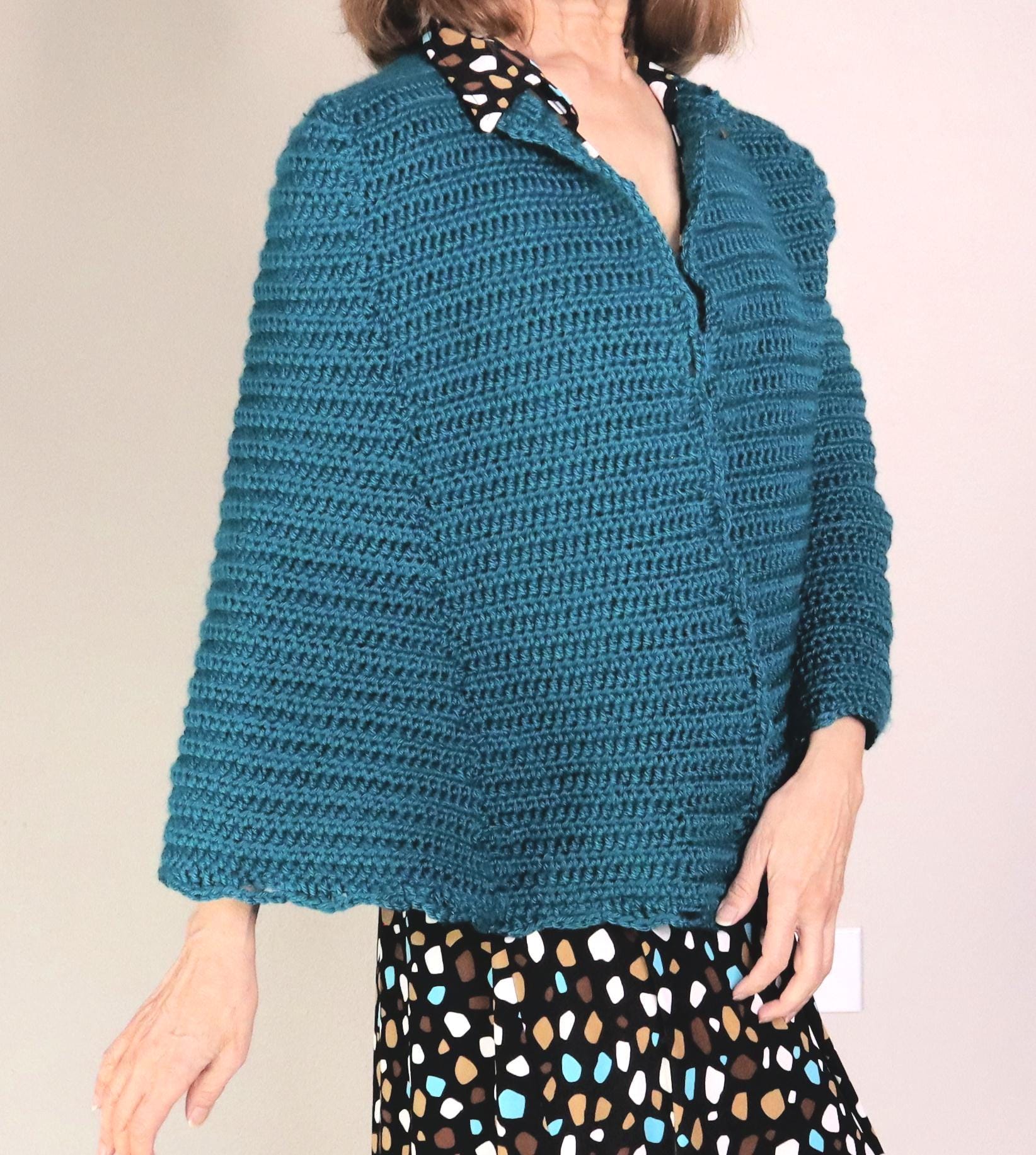 39 Crochet Borders with Lace, Scallops, Frames, and Table Runners 39 Crochet Cardigan Cape Pattern. Updated Look. Unique