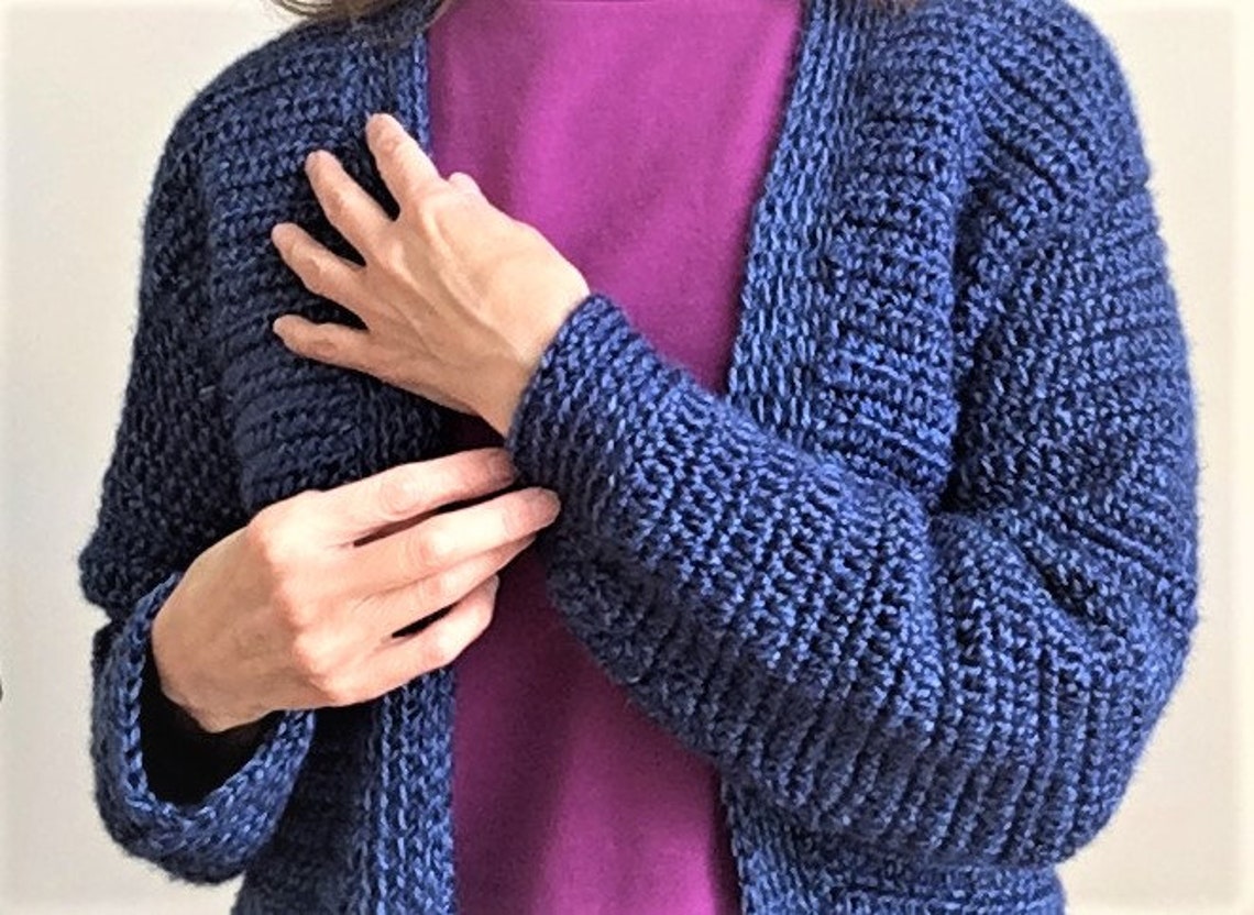 Crochet PATTERN for CLASSIC Crochet CARDIGAN for Women. Uses - Etsy