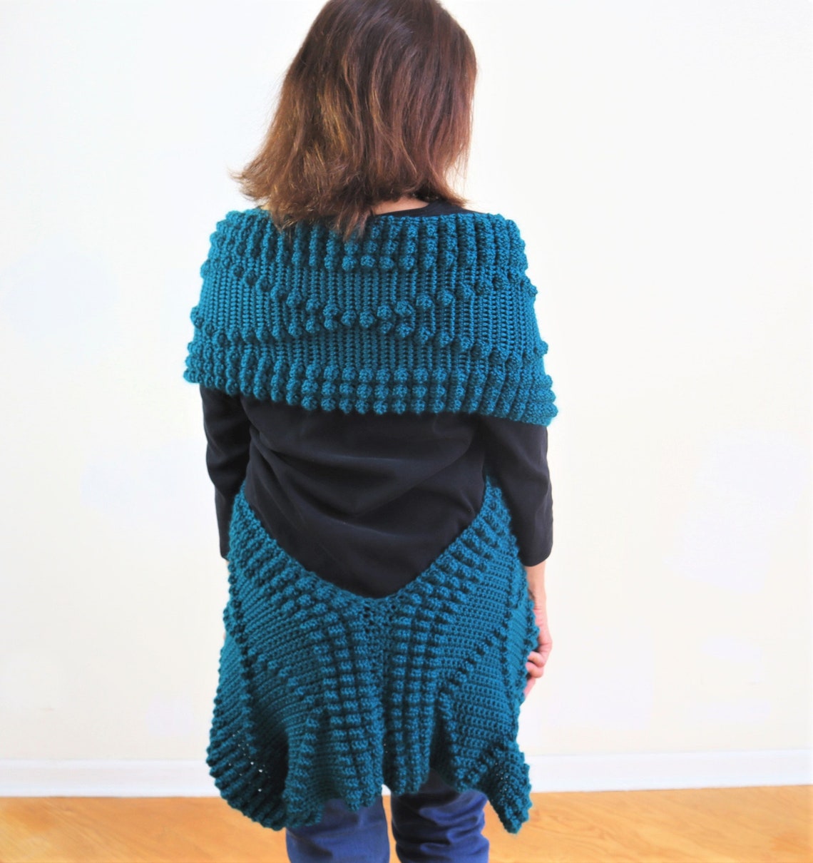 Crochet Crossover Wrap PATTERN Crochet Long Scarf Crochet Etsy