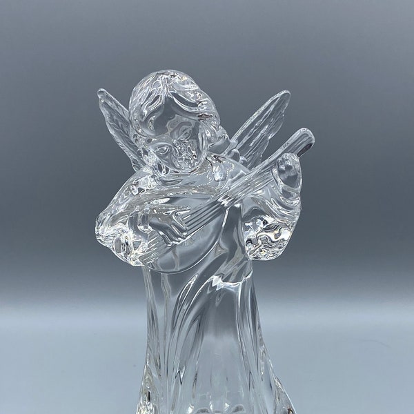 Mikasa Crystal Angel with Mandolin Musical Angel German Crystal