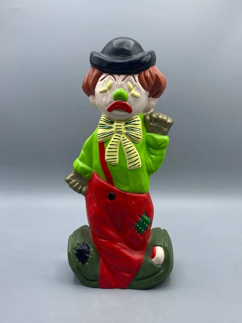 HappySad Face Turn Around Ceramic Clown Two-Face Clown