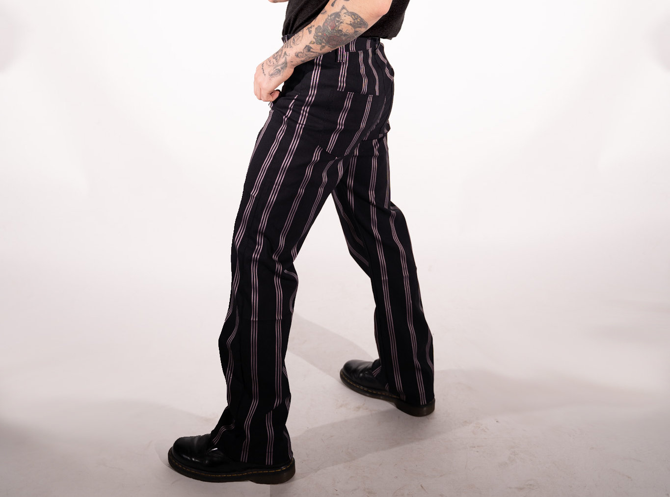 Mens black hotsell pinstripe jeans