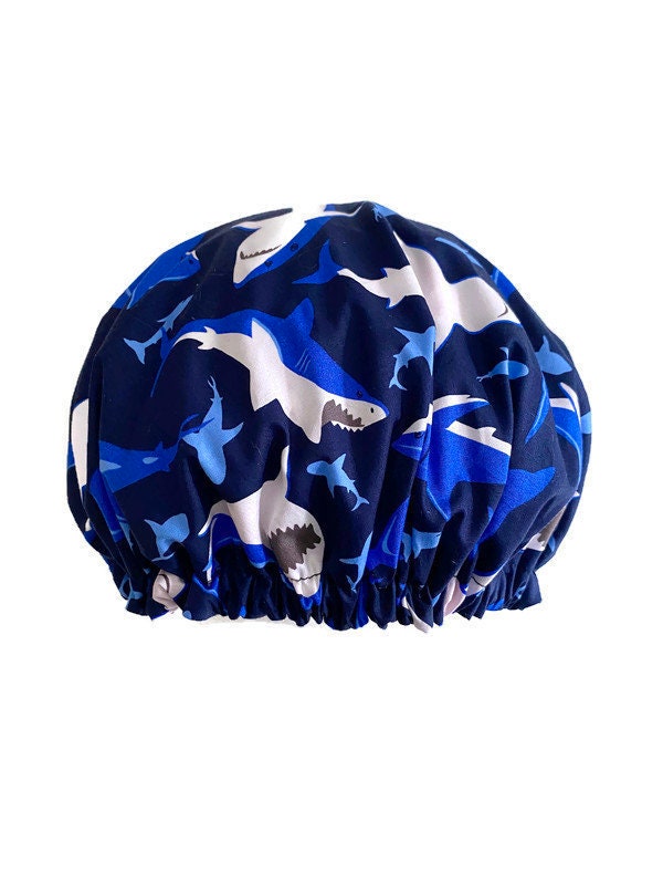Boys Shower Cap Reversible Triple Layer 