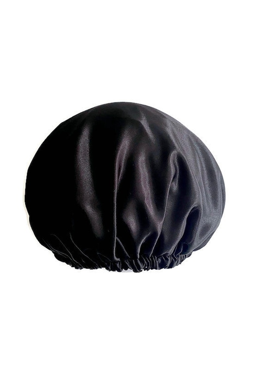Bonnet de douche pour homme, grand bonnet de douche, cadeau idéal pour les  hommes aux cheveux longs, bonnet de douche imperméable Design noir profond.  -  Canada