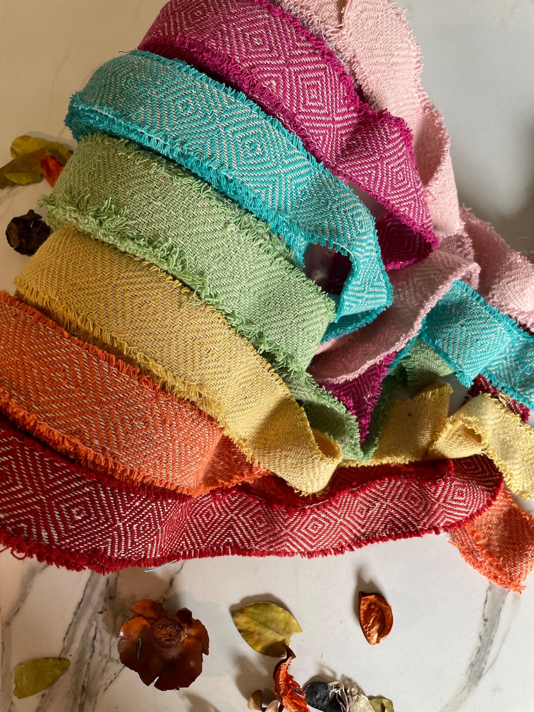 Cotton Ribbed Ribbon Hand Woven Cotton Ribbon, Weaving Ribbons, Cotton Floristry Ribbon - Etsy