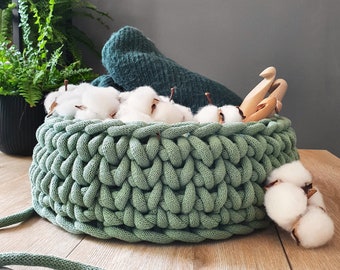 KATIA Macrame Cord 117 olijfgroen - Gerecycled Touw
