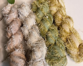 Metallic Cotton Frizz Ribbon