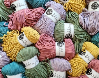 Bobbiny Junior 3mm Braided Cord for macrame knitting and crochet