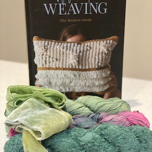Welcome to weaving starter pack, green fibre pack, weaving tutorials, diy weaving