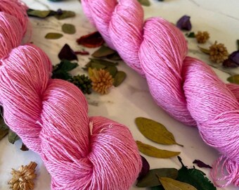 Pink Linen Sport Weight Yarn