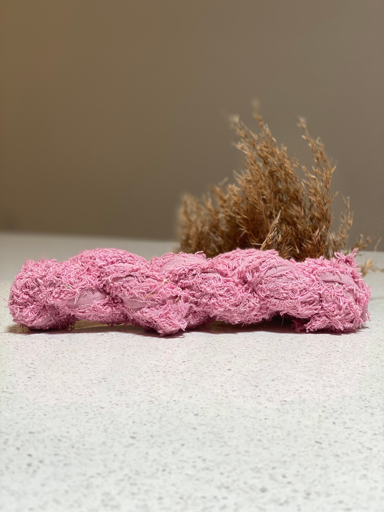 Pink Recycled Cotton Frizz Yarn Cotton Fuzz Cotton Fizz Etsy