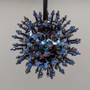 Coneflower & Silver Ornament