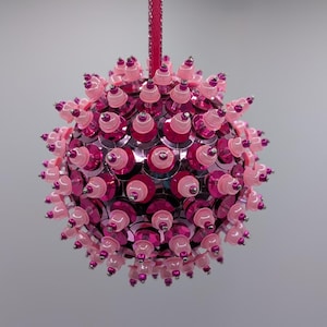 Multi-Pink Bubble Burst Sequin Ornament