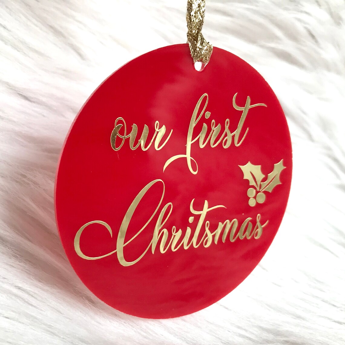 Our First Christmas Ornament First Christmas Ornaments Etsy