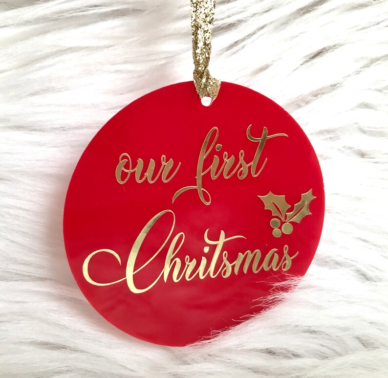 Our First Christmas Ornament First Christmas Ornaments Etsy