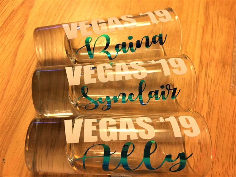 Personalized Shot Glasses Bachelorette Party Custom Shot Etsy