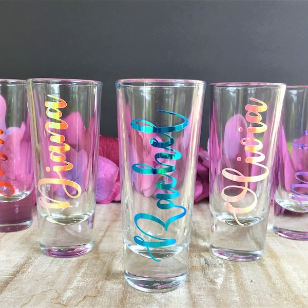 Personalized Shot Glasses Birthday Etsy
