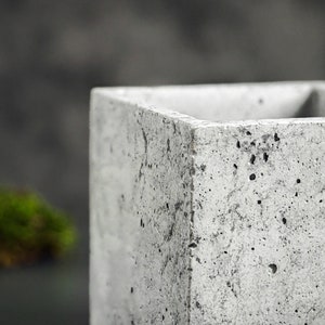 Square Concrete Planter Concrete Decor Succulents Pot Plant Pot image 6