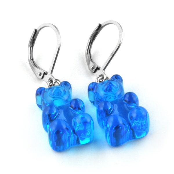 JEWELRY SUGAR boucles d'oreilles en acier inoxydable modèle oursons gommeux 7 couleurs