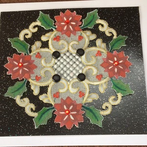 Tarjeta de Navidad de acebo