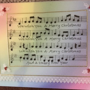 Biglietto di auguri di Natale per un musicista