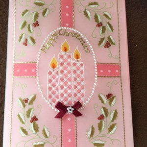 Cartolina di Natale con candela